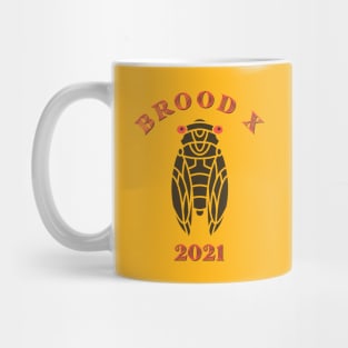 Brood X 2021 Great Eastern Cicada Insect Emergence Mug